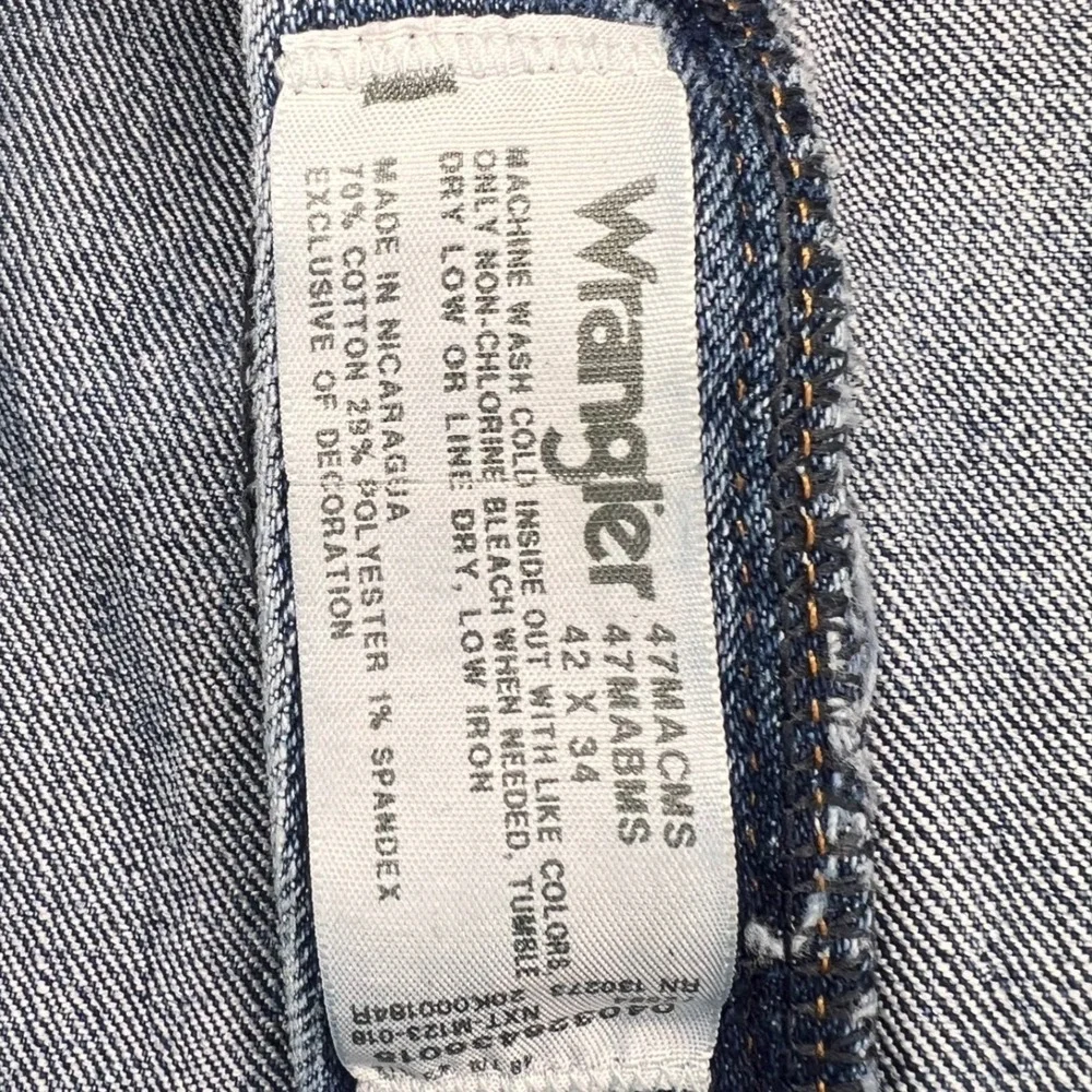 Wrangler vintage denim Premium Performance Cowboy Cut Jeans Blue 42 Straight Leg
